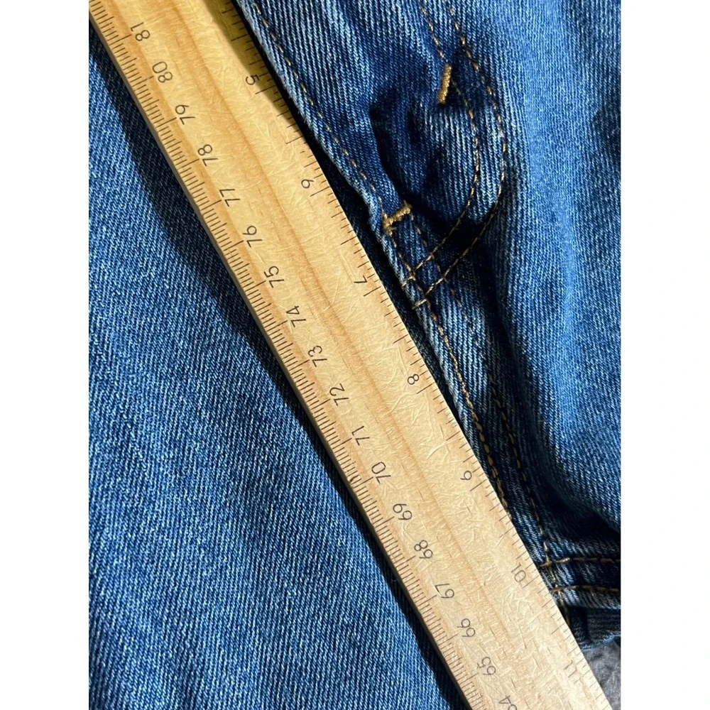 Levis 505 Regular Fit Straight Leg Jeans Mens 29x31 Medium Wash Blue Denim